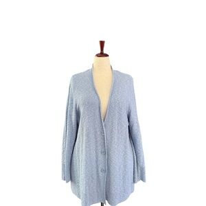 J. Jill Soft Blue Cardigan Sweater